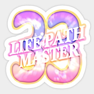 Life Path Master Number 33 Sticker